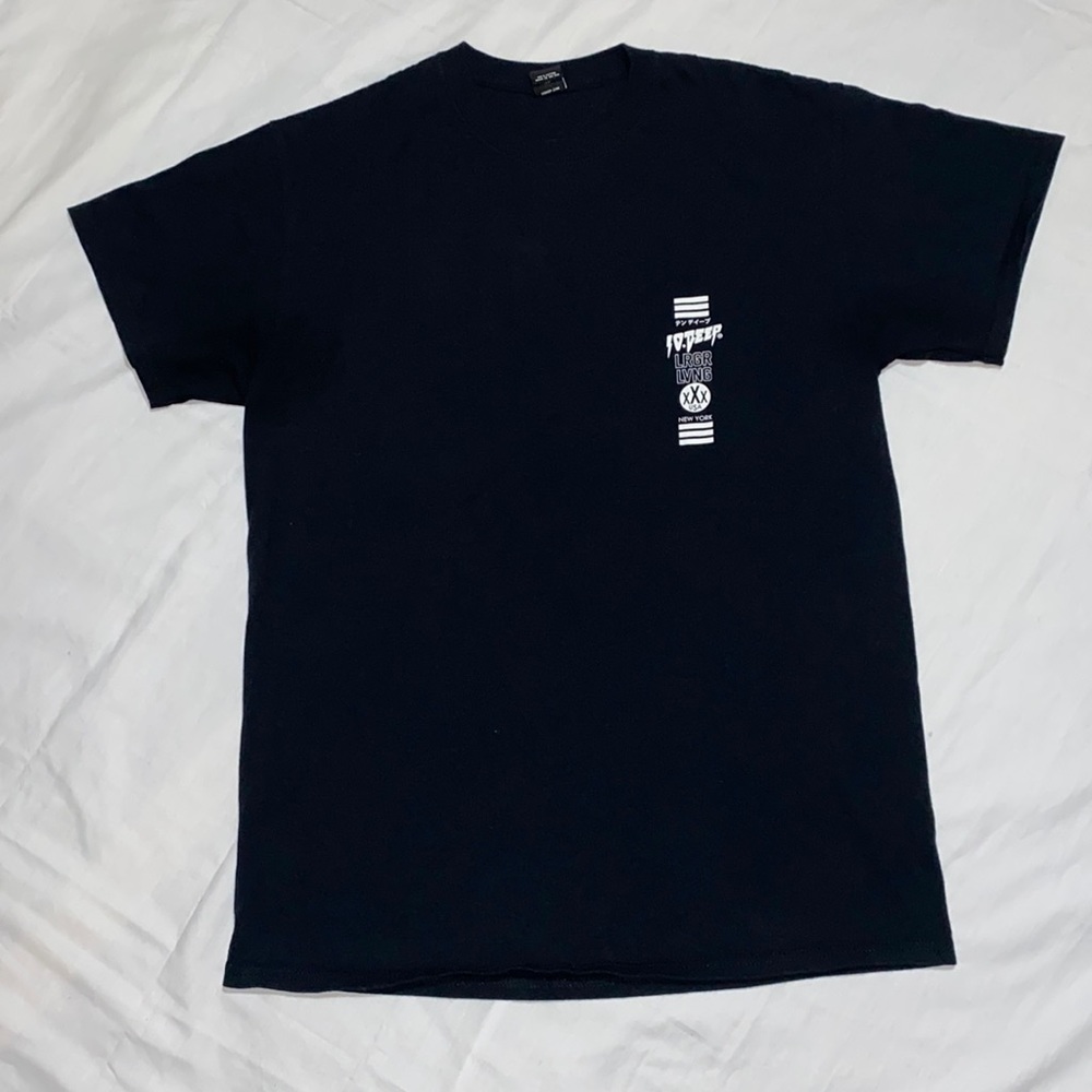 10.Deep Double Sides Graphic T-Shirt Medium